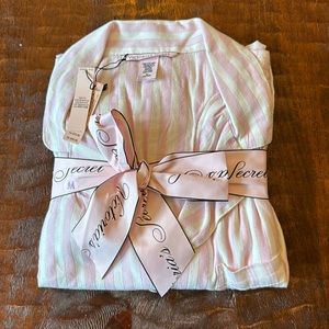 Pink and white stripe Victoria’s Secret pajamas